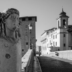 rome street scene statue italy